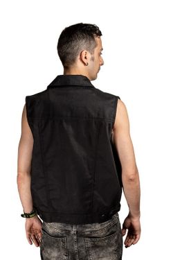 Chaleco tejano negro