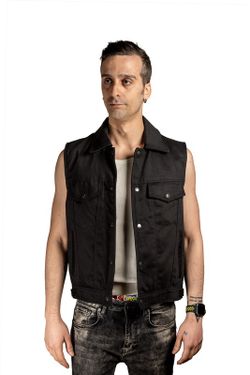 Chaleco tejano negro