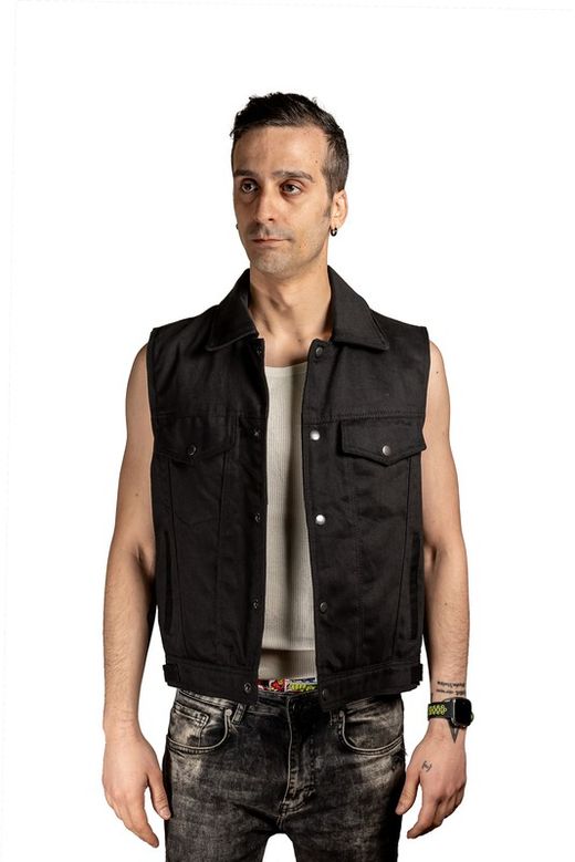 Chaleco tejano negro