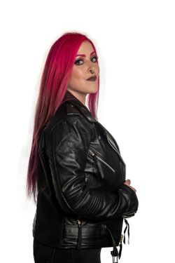 Chaqueta cruzada chica napa