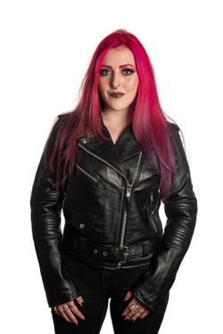 Chaqueta cruzada chica napa