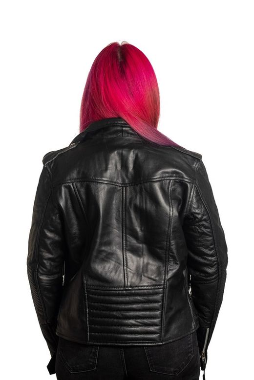 Chaqueta cruzada chica napa