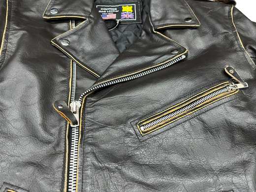 Chaqueta cruzada entallada marron