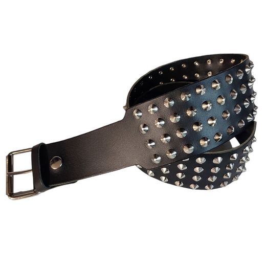 Cinturón de piel conos