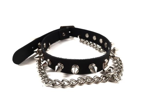 Collar pinchos 1 hilera con cadena