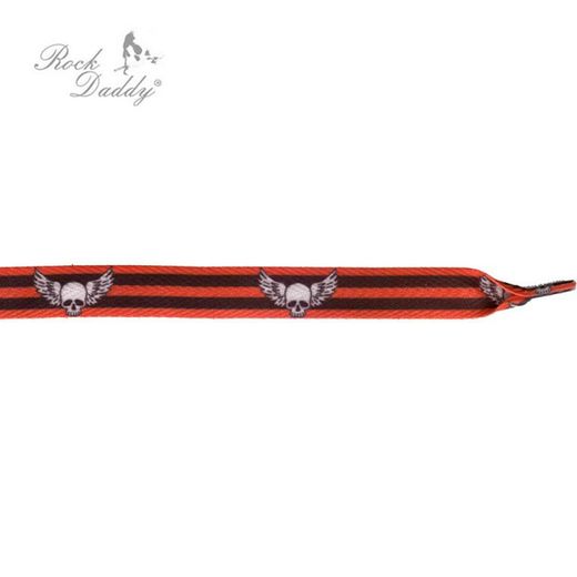 Cordon Ancho Rayas R&N Calavera Alas