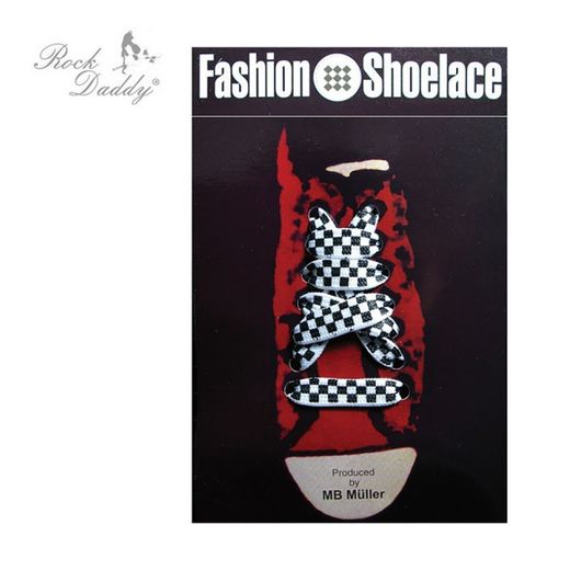 Fijn koord zwart-witte vierkanten