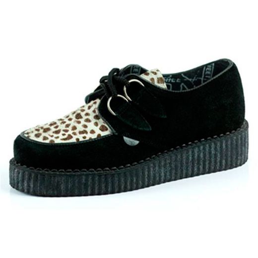 Creeper Leopard Suede Round Toe Wulfrun