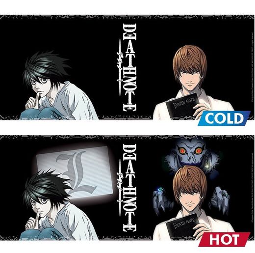 DEATH NOTE Taza termocambiable Kira & L