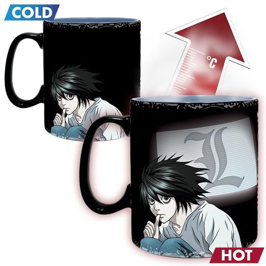 DEATH NOTE Taza termocambiable Kira & L