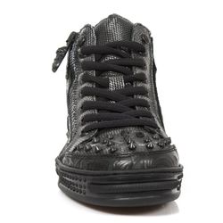 Deportivas Botin New Rock M.Ps039-S3 Vintage Flower Negro, Box Plane Diamanete Grabado