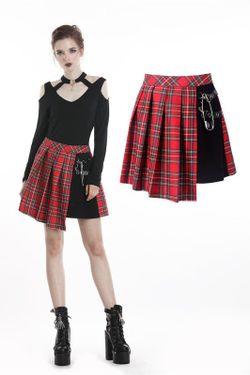 Tartan punk korte rok
