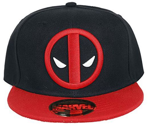 Deadpool platte pet met logo - Marvel