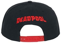 Deadpool platte pet met logo - Marvel