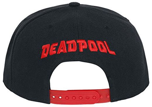 Deadpool platte pet met logo - Marvel