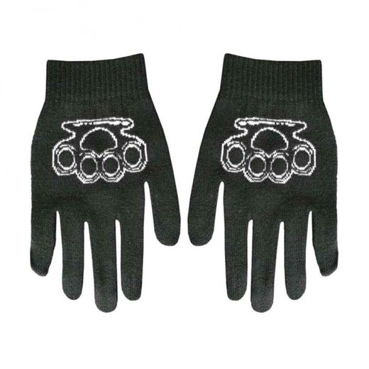 Fist With Steel Finger Gloves White