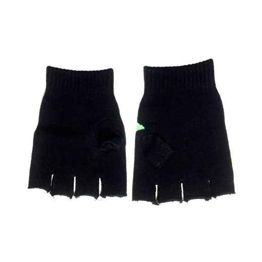 Gants verts mitaines en laine osseuse