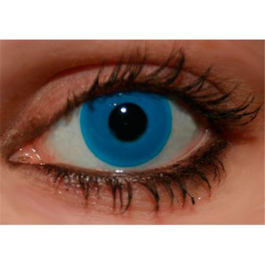 Solid Blue Contact Lenses