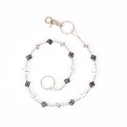 Keyring Chain ​​Craps B & N 3 Silver Boltas