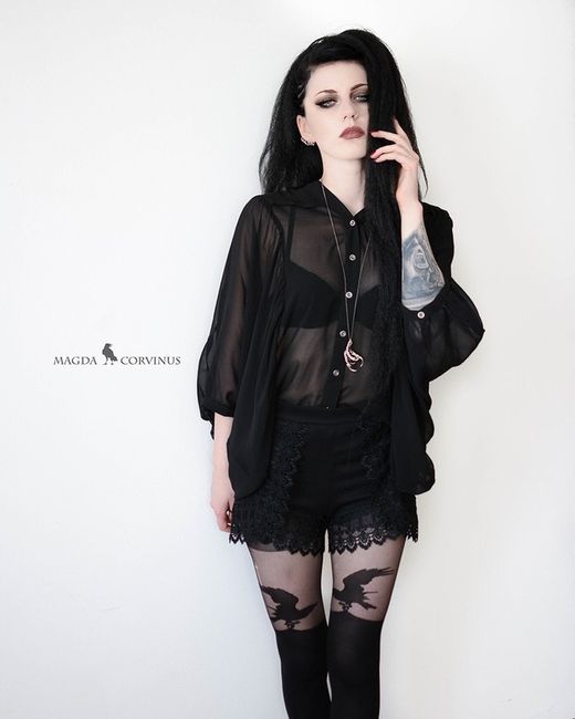 Medias Efecto Calcetín Cuervo