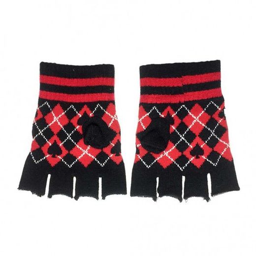 Mitones de Rombos Rojos y Negros