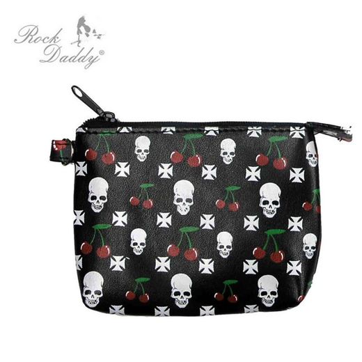 Monedero 493 Calaveras Y Cerezas