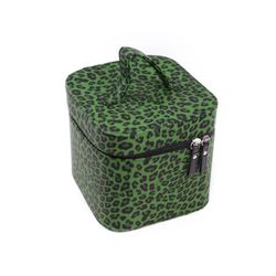 Trousse de toilette verte Leopard Dice