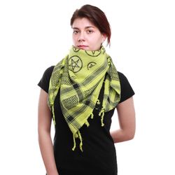 Palestino amarillo con pentagramas