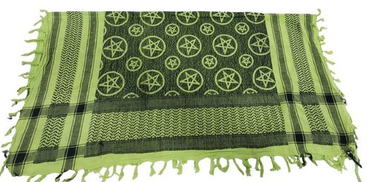 Palestino amarillo con pentagramas