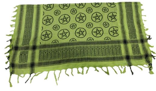 Palestino amarillo con pentagramas