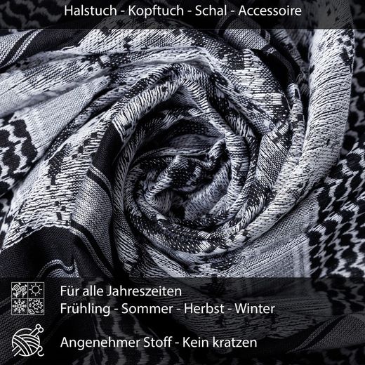 Palestino camuflaje negro y blanco