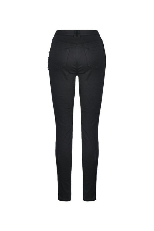 Pantalón Pitillo Elástico Punk