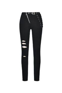 Pantalón Pitillo Elástico Punk