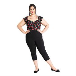 Pantalon Tina Capris Taille Plus