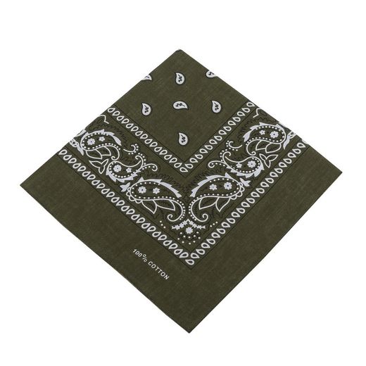 Pañuelo Bandana Clásico Verde Kaki