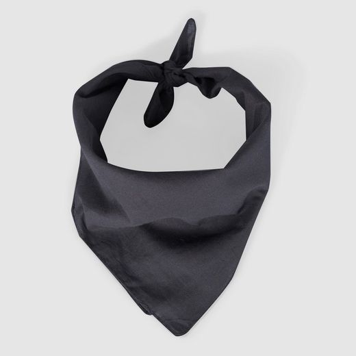 Effen zwarte bandana-sjaal