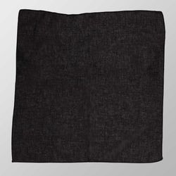 Effen zwarte bandana-sjaal