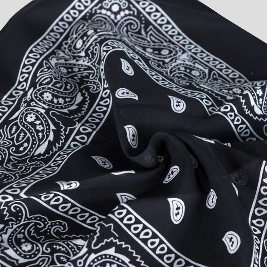 Zwarte typische bandana-sjaal