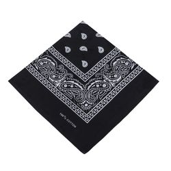 Zwarte typische bandana-sjaal