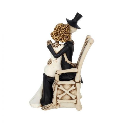 Pareja novios calavera