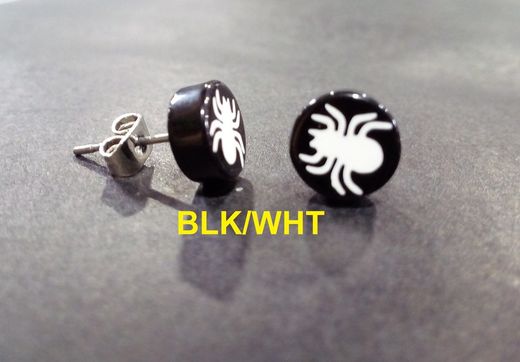 Spider oorbellen kleureenheid