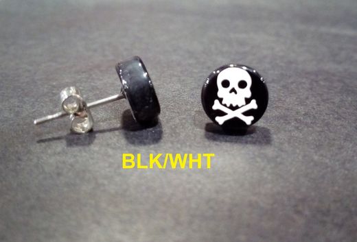 Schedel oorbellen kleur eenheid