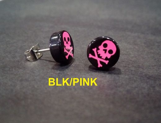 Schedel oorbellen kleur eenheid