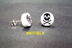 Schedel oorbellen kleur eenheid