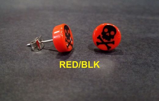 Schedel oorbellen kleur eenheid