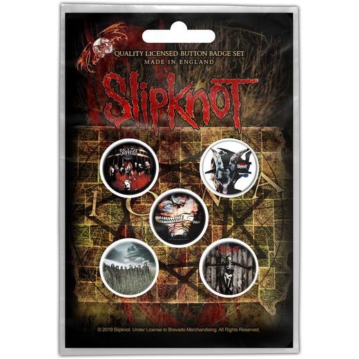 Pins set Slipknot: Albums (Retail Pack)