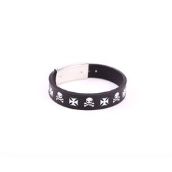 Pulsera Goma Cruces y Calaveras