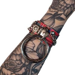 Pulsera tartán con aro