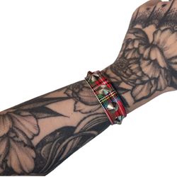 Pulsera tartan con conos