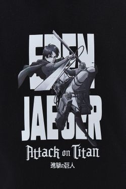 Sudadera Cap Niño Attack On Tittan Blk